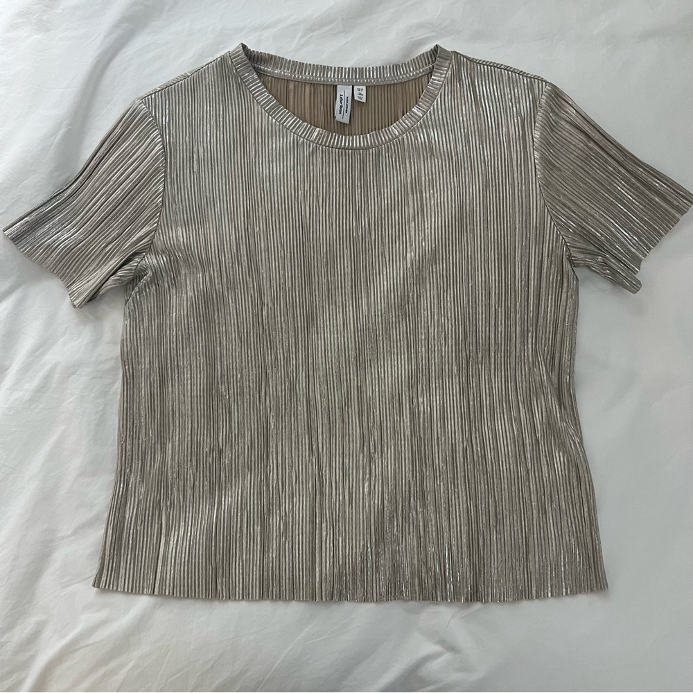 & Other Stories Gold Foil Top